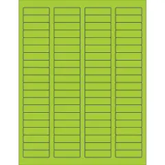 Tape Logic Rectangle Laser Labels 1 3/4" x 1/2" Fluorescent Green 8000/Case (LL170GN)