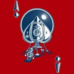 Junior's Design By Humans Ace Of Spaces By StevenToang T-Shirt