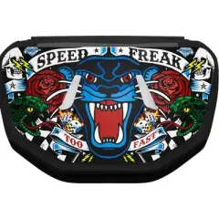 Battle Sports Speed Freak Chrome Protective Football Back Plate - Multicolor