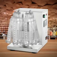 VEVOR Milkshake Maker Machine, 120W Commercial Milk Tea Shaker Machine, Double Head Milk Shake Mixer Machine, 0-180s Adjustable Milkshake Blender