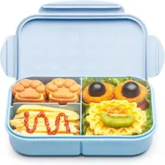 Blue Leak-Proof Bento Box, Lunch Box, BPA-Free and Chemical-Free, 1150ml