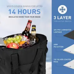 Solaris 20 Cans Soft Sided Cooler Camping Essentials