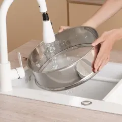 VEVOR Automatic Electric Vibrating Sieve, Stainless Steel Sifter Shaker Machine with 30+50 Mesh, 45W Automatic Powder Sifter Machine Countertop