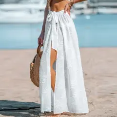 Women's Belted Jacquard Cover-Up Bottom - Cupshe