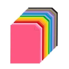 8.5"x11" 72-Sheet Cardstock 18 Colors - Astrodesigns: Multicolor Scrapbooking & Craft Paper, Matte Finish, 65 lb