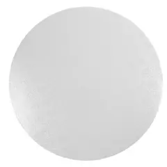 O'Creme Round White Cake Board, 9" x 1/4" High, Pack of 10