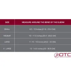 OTC Elbow Sleeve, Pullover Support, Knit Elastic, White