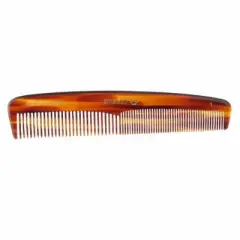 Hand-Made Tortoise Comb|For: Curly/Straight/Thick/Thin Hair|Biodegradable Cellulose Acetate|MADE IN SWITZERLAND|6.06 x 1.57 x 0.28|#1