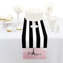 Big Dot of Happiness Paris, Ooh La La - Petite Paris Themed Party Paper Table Runner - 12 x 60 inches