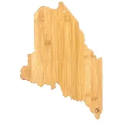 Totally Bamboo Destination Maine Serving and Cutting Board: State Cutting Board, Lightweight Bamboo, Hand Wash, 15"x10.5"