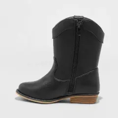 Toddler Girls' Simone Western Boots - Cat & Jack&trade; Black