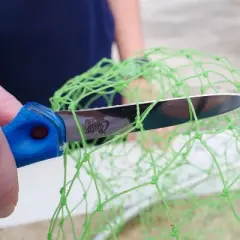 Cuda 3" Net Knife with Sheath Titanium Bonded