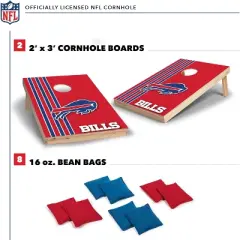 NFL Buffalo Bills 2'x3' Wood Cornhole Set