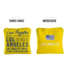Gameday Los Angeles Football Yellow Synergy Pro Cornhole Bags (Set of 4)