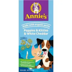 Annie's Puppies & Kitties & White Cheddar Mac and Cheese - 6oz