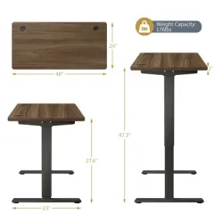 Costway Industrial Electric Adjustable Standing up Desk Dual Motor w/ Controller