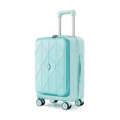 Luggage Sets 3 Piece(20/24/28), Expandable Carry On Luggage with TSA Lock Airline Approved, 100% PC Hard Shell and Lightweight Suitcase Green