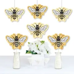 Big Dot of Happiness Little Bumblebee - Decorations DIY Bee Baby Shower or Birthday Party Essentials - Set of 20