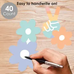 Big Dot of Happiness Retro Pastel - DIY Classroom Decorations - Bulletin Board Cut-Outs - Set of 40