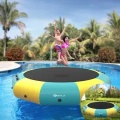 Infans 10FT Inflatable Water Bouncer Splash Padded Water Trampoline