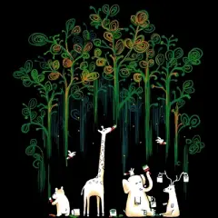 Junior's Design By Humans Repaint the forest By radiomode T-Shirt
