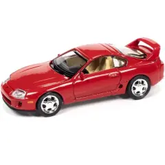 1994 Toyota Supra Super Red "Modern Muscle" Limited Edition to 13904 pieces Worldwide 1/64 Diecast Model Car by Auto World