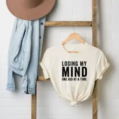 Simply Sage Market Women's Losing My Mind One Kid At A Time Short Sleeve Graphic Tee