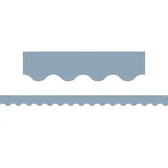 Teacher Created Resources&reg; Cottage Blue Scalloped Border Trim, 35 Feet Per Pack, 6 Packs