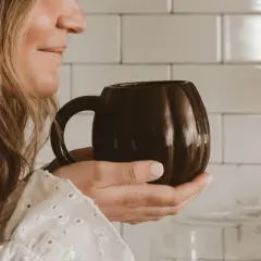 Sweet Water Decor Brown Pumpkin Figurine Mug - 19oz