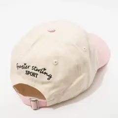 Sail Boat Hat - Frasier Sterling Cream/Pink: Cotton Adjustable Baseball Cap