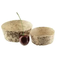 PacknWood 209BBPANR7 Bamboo Leaf Round Mini Condiment-Holder Basket 2.8 Inch Diameter x 0.8 Inch Height, Case of 1000