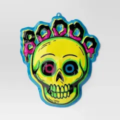 27"x23" Halloween Boo Skull Vac Form Sign Unframed Wall Art - Hyde and EEK! Boutique&trade;
