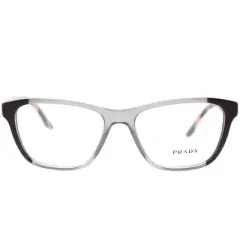Prada  VYN1O1 Womens Square Eyeglasses Plum/Grey/Plum 54mm