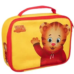 Daniel Tiger's Neighborhood Insulated Lunch Sleeve - Reusable Heavy Duty Tote Bag w Mesh Pocket (Daniel Tiger - Yellow) Back to School Lunch Box