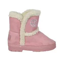 Rampage Girl's Toddler Winter Boots with Faux Fur Lined Shearling Trim Boots for Girls with Fur - Winter Boots for Toddler
