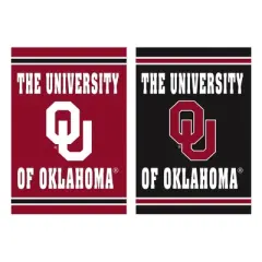 Embossed Suede Flag, House Size, University of Oklahoma