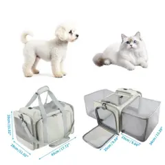 Unique Bargains Expandable Airline Approved Cat Carrier 1 Pc
