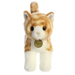 Aurora Miyoni 10" Orange Tabby Cat Orange Stuffed Animal