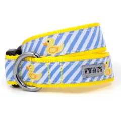 The Worthy Dog Stripe Rubber Duck Dog Collar