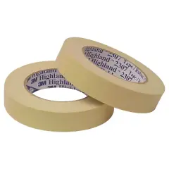 Highland 3M 2307 Masking Tape 5.2 Mil 1" x 60 yds. Natural 12/Case T935230712PK