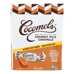 Cocomels The Original Coconut Milk Caramels Sweetened With Coconut Sugar - Case of 6/3 oz
