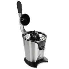 MegaChef Stainless Steel Electric Citrus Juicer: 160W Silver Appliance, Dishwasher-Safe Parts, Juicer on Sale