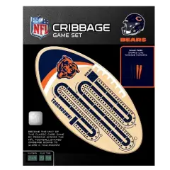 MasterPieces Officially Licensed NFL Chicago Bears Wooden Cribbage Game for Adults