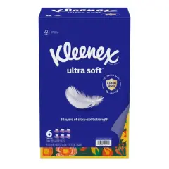 Kleenex Ultra Soft 3-Ply Facial Tissue