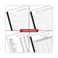 Executive Weekly/Monthly Planner Refill with Hourly Appointments, 8.75 x 6.88, White Sheets, 12-Month (Jan to Dec): 2026