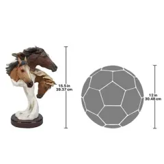 Design Toscano Racing the Wind Wild Horse Statue by Samuel Lightfoot Large