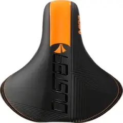 SDG Duster P MTN Saddle - Black/Orange Rail Material: Titanium Alloy Width: 140