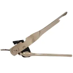Handy Housewares Classic Compact Hand Held Metal Manual Can Opener with Built-In Bottle Top Remover