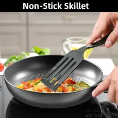 Nonstick Frying Pan, 8 Inch Skillets and Frying Pans with Removable Handle, Honeycomb Cooking Surface Cast Iron Pan Dishwasher Safe