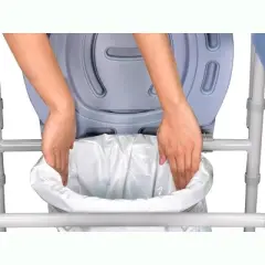 SevaCare by Monoprice Bedside Commode Disposable Liner with Draw String and Absorbent Pads(50 per box)